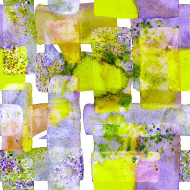 Eğlenceli Geometri. Bauhaus Kusursuz Düzen. Freehand Suluboya Hatları. 70 'lerin Renkli Kübizm İllüstrasyonu. Organik arka plan. Suluboya Moda Sanatı. Afrika Geo Fırça darbesi. Tidewater Yeşil ve Mavi