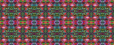 Kilim Rastgele Halı dokusu. Mavi, Kırmızı, Yeşil Pastel Eğlenceli Dikdörtgen İkat İlişkisi. Etnik Kusursuz Düzen. Boyalı fırça Aztek arka planı. Suluboya Etnik Tasarım. Sembol Geometrik Mayo Şablonu. 