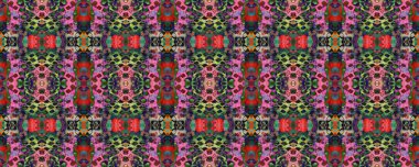 Mavi, Kırmızı, Yeşil Pastel Eğlenceli Dikdörtgen İkat İlişkisi. Etnik Kusursuz Düzen. Suluboya Etnik Tasarım. Kilim Rastgele Halı dokusu. Boyalı fırça Aztek arka planı. Sembol Geometrik Mayo Şablonu. 