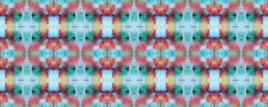 Suluboya Etnik Tasarım. Kilim Rastgele Halı dokusu. Boyalı fırça Aztek arka planı. Sembol geometrik mayo deseni. Mavi, Gri, Kırmızı Pastel Eğlenceli Dikdörtgen İkat İlişkisi. Etnik Kusursuz Desen.