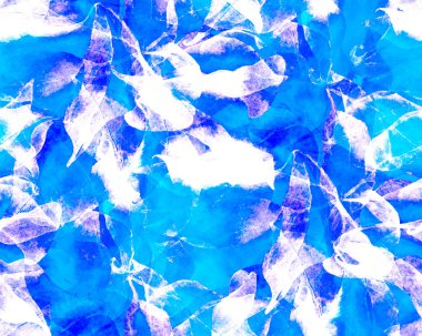 Schefflera Arboricola Kusursuz Düzen. Evergreen Variegated Walisongo Bitkisi ve Egzotik Çiçekler. Botanik Suluboya Yazdırma. Schefflera Aktinophylla Hayata Tekrarlanan Süs Mavisi ve İndigo