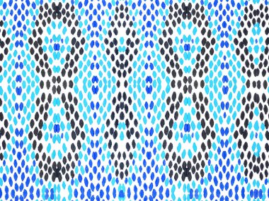 Canlı Geometrik Mayo Kalıbı. Etnik Kusursuz Düzen. Yeşil ve Turkuaz yaz Rhombus arka planı. Geo Symmetric Ikat Rapport. Suluboya Etnik Tasarım. Yılan Derisi Rastgele Doku.