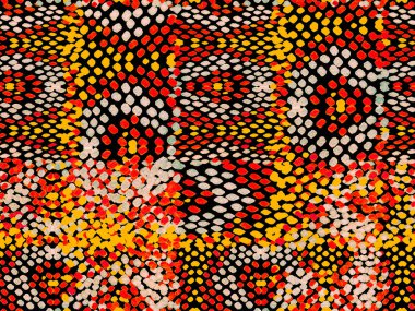 Yaz Rhombus Arkaplanı. Canlı Geometrik Mayo Kalıbı. Etnik Kusursuz Düzen. Yılan Derisi Rastgele Doku. Altın sarısı jeo simetrik Ikat Rapport. Suluboya Etnik Tasarım.