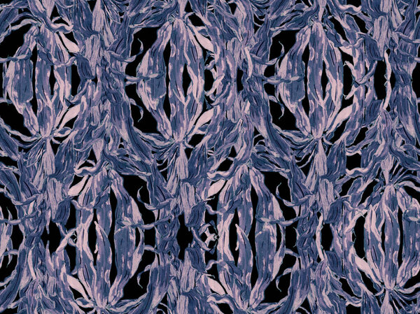 Simple Tropical Clean Seamless Pattern. Blue and Indigo Floral Creative Summer Print. Exotic Swimwear Foliage Background. Hand Drawn Hawaii Forest Illustration. Naive Doodle Jungle Design.