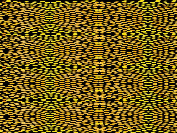 Geo Symmetric Ikat Rapport Watercolor Ethnic Design Gold Yellow Snake — Fotografia de Stock