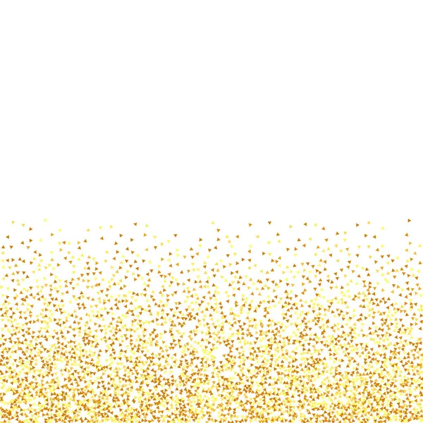 Gold Confetti Red Geïsoleerde Gouden Stofdeeltjes Vector Rond Bokeh Abstracte — Stockvector