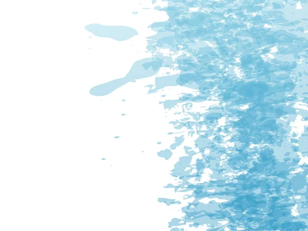 Vector Brush Stroke Abstract Fluid Splash Isolated Splash White Backdrop — Vetor de Stock