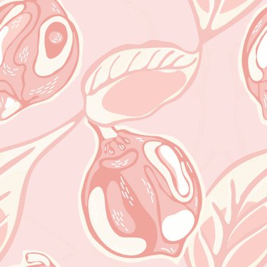 Limonsuz desen. Psikedelik Citron Motifi. Vector Summer Citrus Yazdırma. Magenta ve Plastik Pembe İşaretli Kireç. Botanik Çizimi. Modern El Çizimi Arkaplanı.