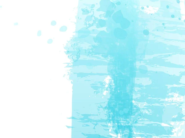 Векторный Мазок Кистью Абстрактный Всплеск Жидкости Синий Индиго Изолированный Выплеск — стоковый вектор