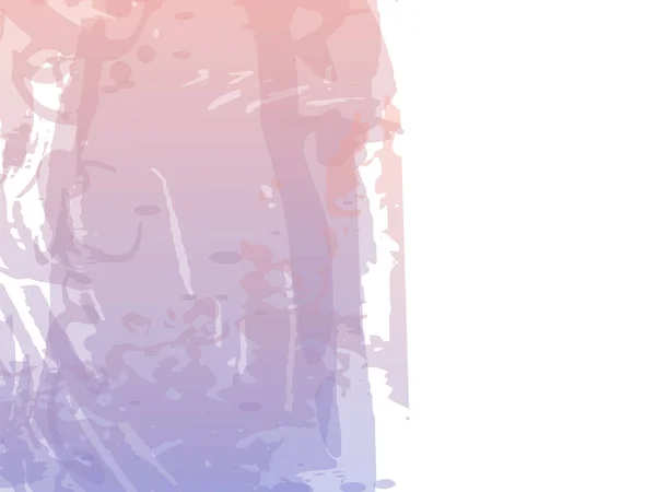 ベクトルブラシストローク 概要流体スプラッシュ 背景の水彩色が施されている グラデーションの絵筆 白の背景にブルーとインディゴの分離スプラッシュ バナーブラシ — ストックベクタ