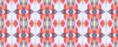 Kilim Rastgele Halı dokusu. Sembol geometrik mayo deseni. Mavi, Gri, Kırmızı Pastel Eğlenceli Dikdörtgen İkat İlişkisi. Etnik Kusursuz Düzen. Suluboya Etnik Tasarım. Boya fırçası Aztek Arkaplanı. 