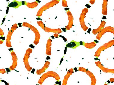 El çizimi Aspid Deseni. Elapidae Kapanış Arkaplanı. Kırmızı, Aspid, pürüzsüz desen. Yılan Derisi Parmak izi. Zehirli Ejder Taklidi. Afrika Safari Deri Çizimi.