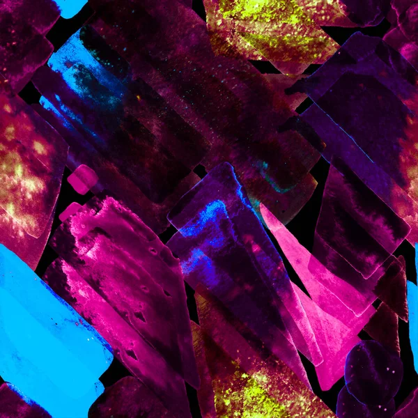 Fondo Orgánico Geometría Divertida Arte Moda Acuarela African Geo Brushstroke — Foto de Stock