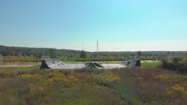 Parque de skate Natureza — Vídeo de Stock