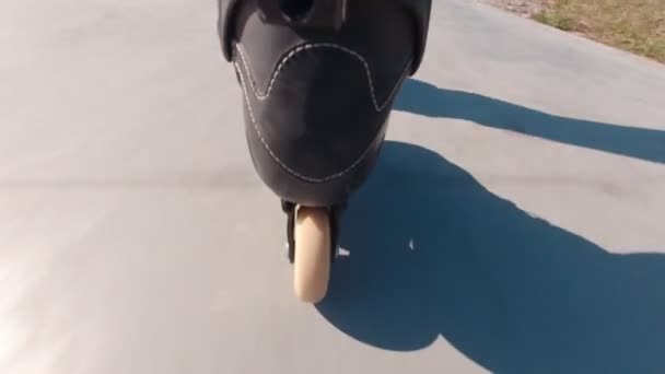 Roller Skate Boot — Stock Video