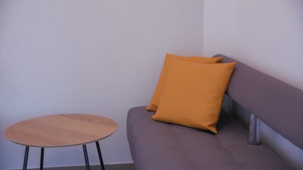 Sofa In Empty Room — Stock Video