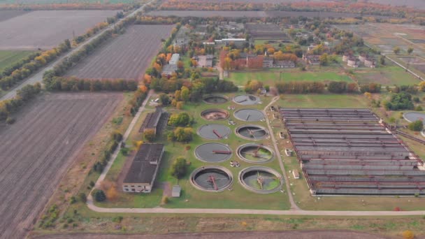 Sewage Treatment Station Storage Tank — Stock Video