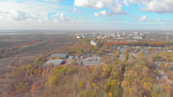 Truck Parking Aerial — Stock Video