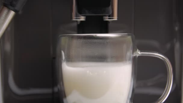 カプチーノ用のフロアミルク — ストック動画