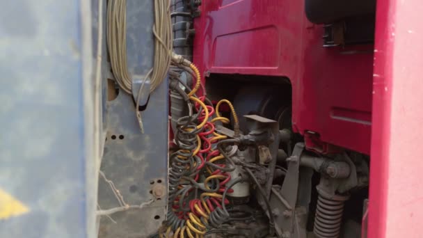 The Truck Wiring Trailer — Stock Video