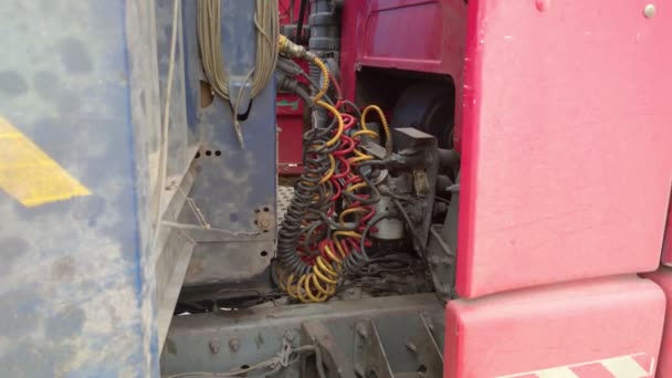 Semi Truck Wiring — Stock Video