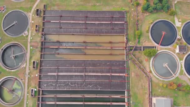 Industrial Wastewater Plant — Wideo stockowe