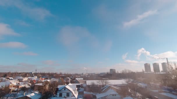 Winterliche Stadtlandschaft — Stockvideo