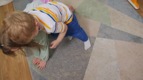 The Boy Beats Sister — Stockvideo