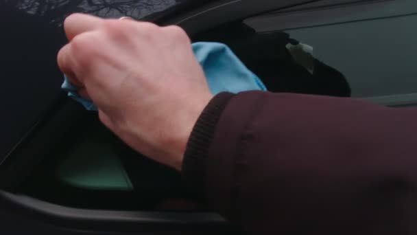 Frottement du corps de voiture Mouvement lent — Video