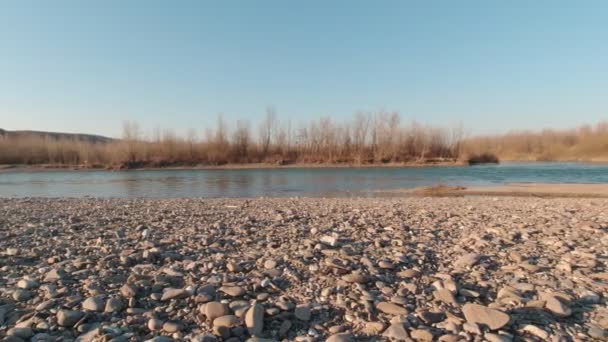 Rive de rivière rocheuse — Video