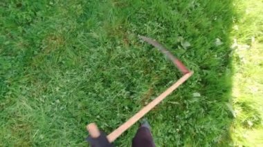 Çimen biçen Adam Yavaş Hareketi