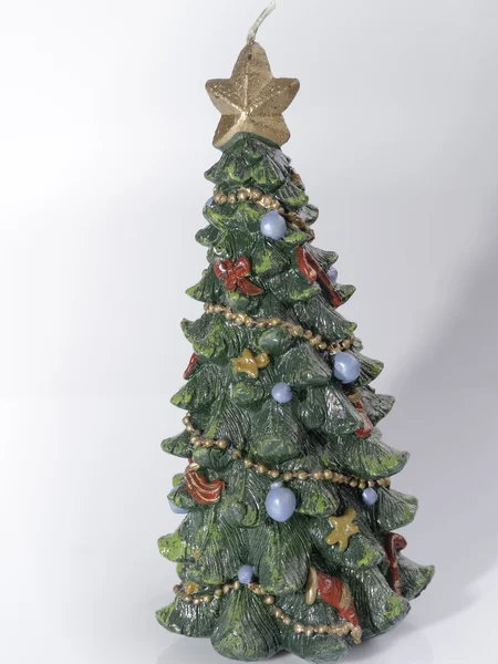 Kerstmis decoratie kaars — Stockfoto