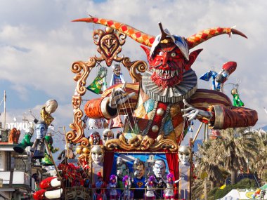Viareggio, İtalya - 23 Şubat: viareggio, alegorik float