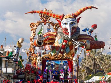 Viareggio, İtalya - 23 Şubat: viareggio, alegorik float