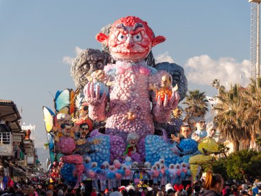Viareggio, İtalya - 23 Şubat: viareggio, alegorik float