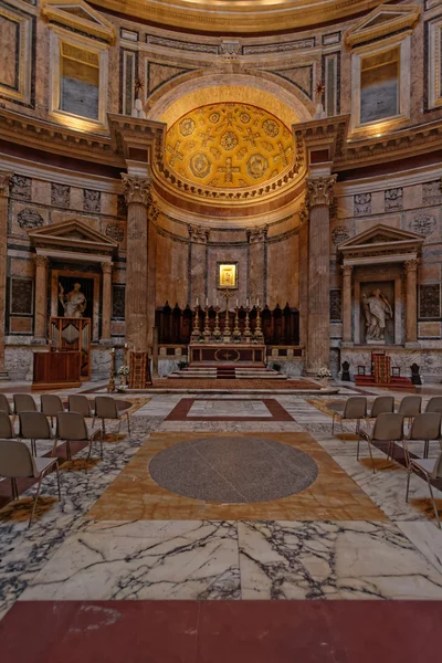 Vista da igreja do Panteão Roma Itália — Fotografia de Stock