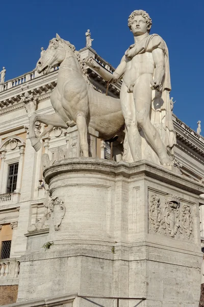 広場 del カンピドリオ イタリア ローマのシティビュー — ストック写真
