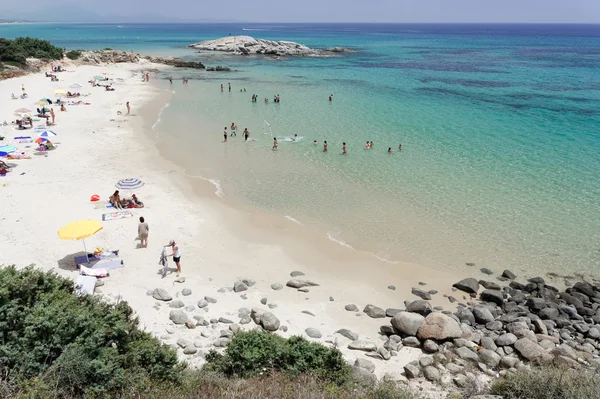 Spiaggia vicino Villa Simius Sardegna Italia — Foto Stock