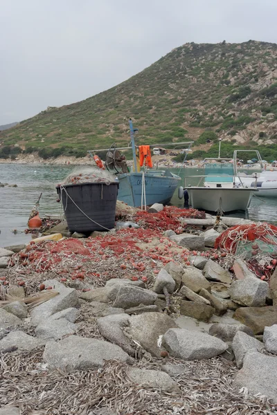 Pláž v blízkosti villa simius Itálie Sardinie — Stock fotografie