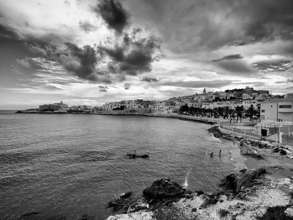 Paisagem de Vieste, Apúlia Italia — Fotografia de Stock