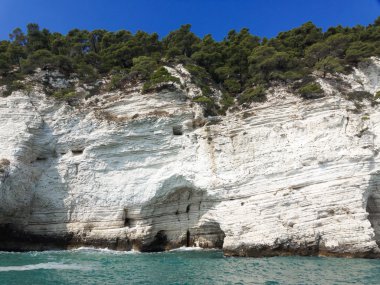 gargano apulia İtalya'nın sahil landscapre