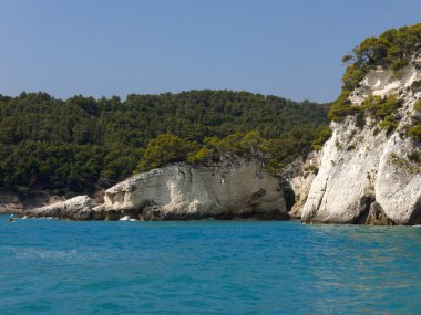 gargano apulia İtalya'nın sahil landscapre
