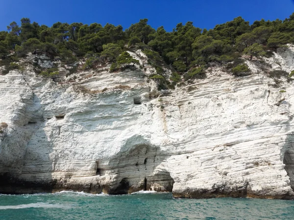 Landschaft der Küste des gargano apulia italien — Stockfoto