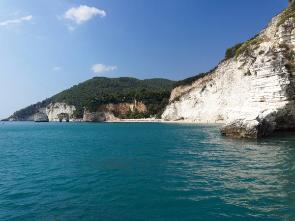 Landschaft der Küste des gargano apulia italien — Stockfoto