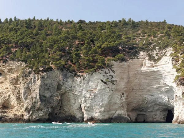 Paisaje de la costa de Gargano Apulia Italia — Foto de Stock