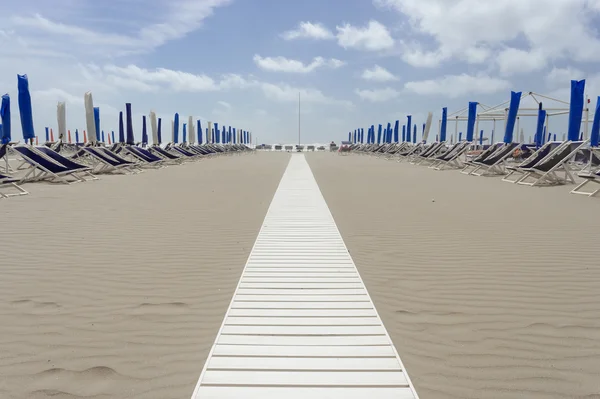 Beach at Viareggio Versilia Italy — Stock Photo, Image