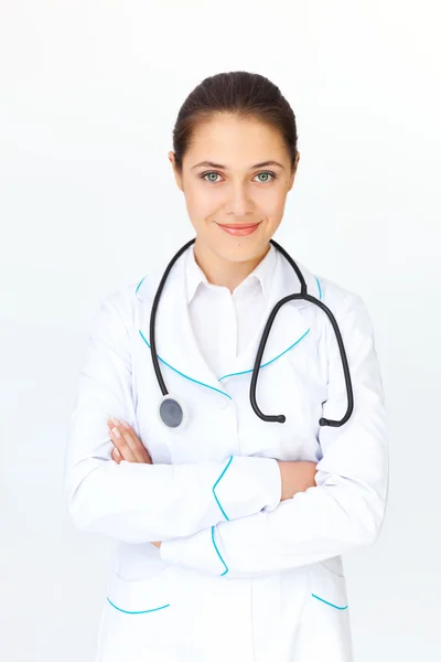 Portrét mladého ženského lékaře — Stock fotografie