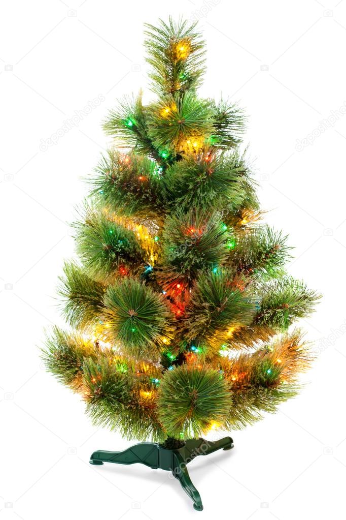 Christmas fir tree isolated on white background