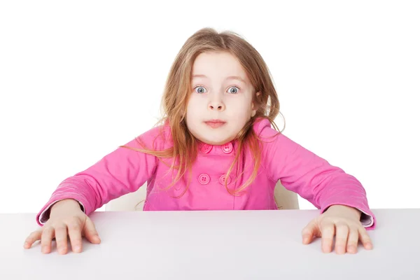 The little girl very surprised — Stock Photo, Image