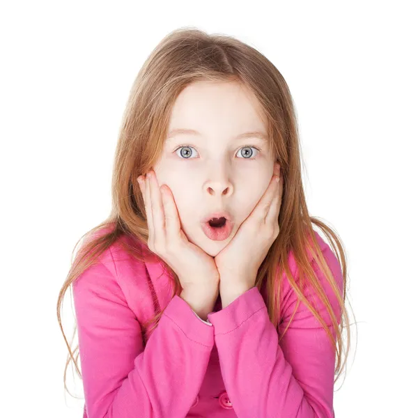 Surprised little girl — Stock Photo, Image